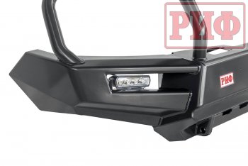 66 999 р. Бампер передний силовой РИФ  Mitsubishi Pajero Sport  QE (2015-2021) дорестайлинг (С дополнительными фарами, защитной дугой и защитой бачка омывателя)  с доставкой в г. Воронеж. Увеличить фотографию 3