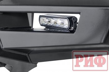 66 999 р. Бампер передний силовой РИФ  Mitsubishi Pajero Sport  QE (2015-2021) дорестайлинг (С дополнительными фарами, защитной дугой и защитой бачка омывателя)  с доставкой в г. Воронеж. Увеличить фотографию 6