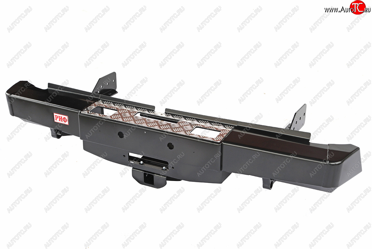 50 949 р. Бампер силовой задний РИФ  Fiat Fullback (2016-2018), Mitsubishi L200  5 KK,KL (2015-2019) (с площадкой под лебёдку и квадратом под фаркоп)  с доставкой в г. Воронеж