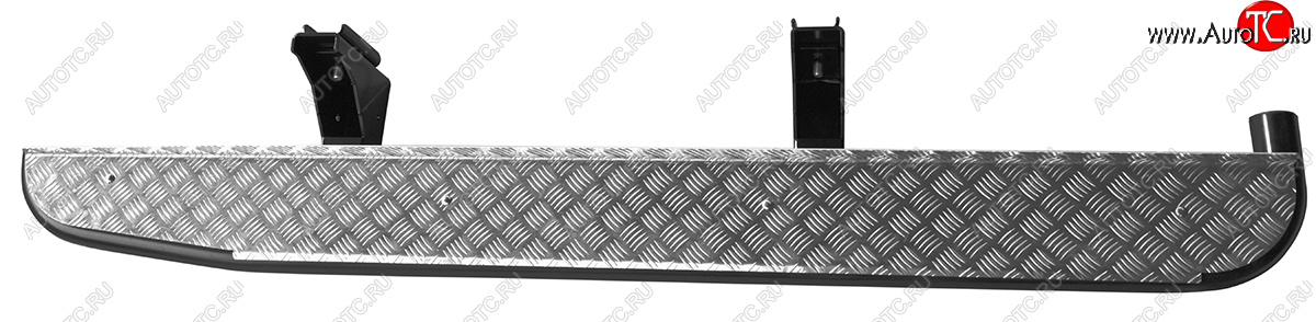 55 389 р. Защита порогов с подножкой (Double Cab) РИФ Toyota Tundra XK50 дорестайлинг (2007-2009)  с доставкой в г. Воронеж