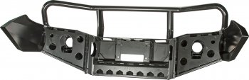 69 259 р. Бампер силовой передний РИФ Toyota Hilux AN20,AN30  2-ой рестайлинг (2011-2016) (с доп. фарами, защитной дугой и защитой бачка омывателя)  с доставкой в г. Воронеж. Увеличить фотографию 2