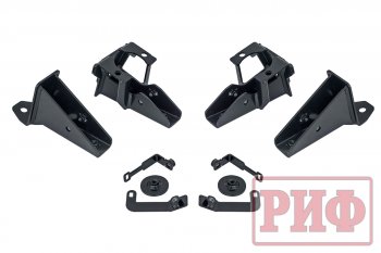 53 999 р. Защита порогов с подножкой РИФ Jeep Wrangler JK 3 дв. дорестайлинг (2006-2010)  с доставкой в г. Воронеж. Увеличить фотографию 8