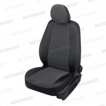 Чехлы на сиденья (экокожа/велюр, ЗСиС 40/60, до 2013 г.в.) Автопилот Chevrolet Niva 2123 дорестайлинг (2002-2008) (черный/федерер)