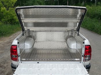 74 999 р. Крышка багажника (алюминий) TCC  Toyota Hilux  AN120 (2020-2025) 2-ой рестайлинг  с доставкой в г. Воронеж. Увеличить фотографию 2