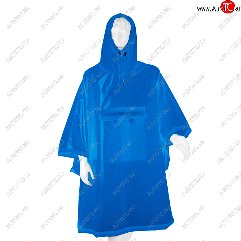 3 499 р. Дождевик-пончо BTrace Rain Classic (Голубой) BTrace v0630-bl  с доставкой в г. Воронеж