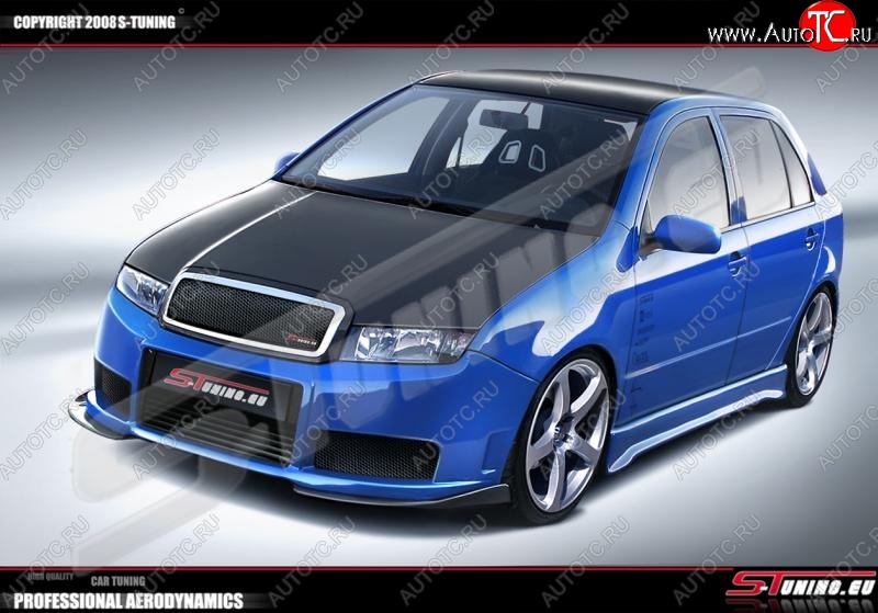 28 999 р. Передний бампер ST Skoda Fabia Mk1 седан рестайлинг (2004-2008)  с доставкой в г. Воронеж