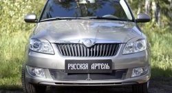 2 069 р. Защитная сетка решетки переднего бампера РА Skoda Fabia Mk2 универсал рестайлинг (2010-2014)  с доставкой в г. Воронеж. Увеличить фотографию 2