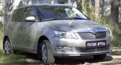 2 069 р. Защитная сетка решетки переднего бампера РА Skoda Fabia Mk2 универсал рестайлинг (2010-2014)  с доставкой в г. Воронеж. Увеличить фотографию 3