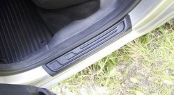 1 689 р. Накладки на порожки автомобиля RA (комплект 4 шт.) Skoda Fabia Mk2 хэтчбэк дорестайлинг (2007-2010)  с доставкой в г. Воронеж. Увеличить фотографию 6