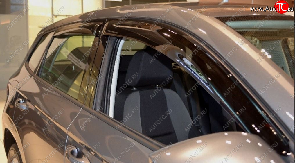 3 399 р. Дефлектора окон SIM Skoda Karoq NU7 дорестайлинг (2017-2021)  с доставкой в г. Воронеж