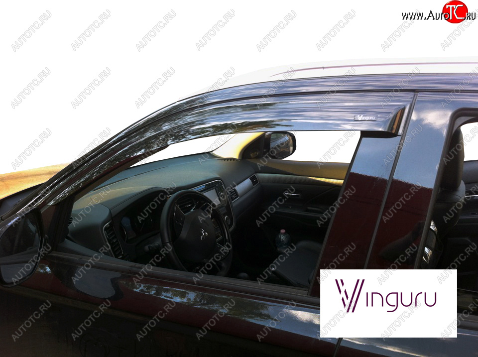 3 399 р. Дефлекторы окон Vinguru Skoda Kodiaq NU7 дорестайлинг (2017-2021)  с доставкой в г. Воронеж