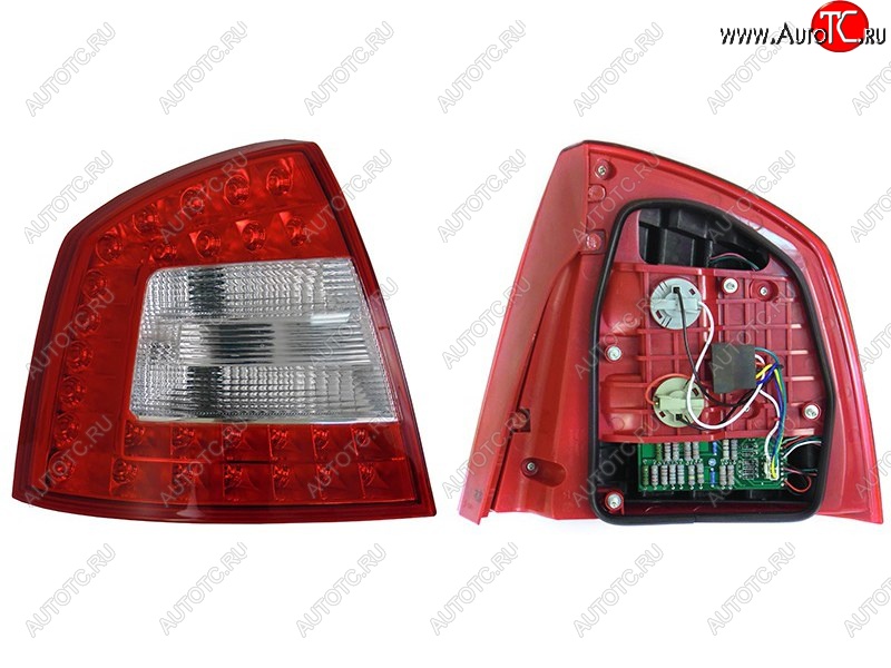 5 349 р. Левый фонарь SAT (диодный)  Skoda Octavia  A5 (2008-2013) лифтбэк рестайлинг  с доставкой в г. Воронеж