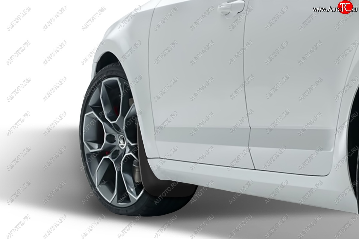 4 799 р. Брызговики Frosch Skoda Octavia A7 дорестайлинг лифтбэк (2012-2017) (Передние)  с доставкой в г. Воронеж