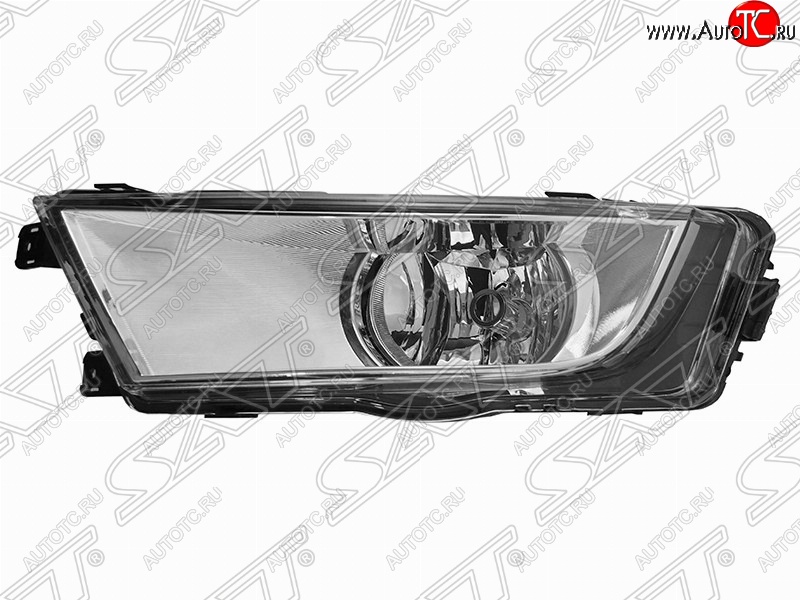 1 369 р. Левая противотуманная фара SAT (хром) Skoda Octavia A7 дорестайлинг лифтбэк (2012-2017)  с доставкой в г. Воронеж
