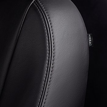 7 199 р. Чехлы для сидений (экокожа, РЗСиС, 2 П) Lord Autofashion Турин Ромб  Skoda Octavia ( Tour A4 1U5,  Tour A4 1U2) (1996-2000) универсал дорестайлинг, лифтбэк дорестайлинг (Черный, вставка черная, строчка черная)  с доставкой в г. Воронеж. Увеличить фотографию 5