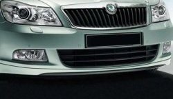 5 999 р. Накладка на передний бампер CT v2 Skoda Octavia A5 рестайлинг универсал (2008-2013) (Неокрашенная)  с доставкой в г. Воронеж. Увеличить фотографию 2