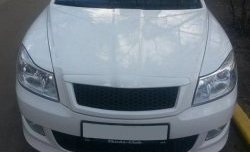 3 949 р. Накладка на передний бампер CT v3 Skoda Octavia A5 рестайлинг универсал (2008-2013) (Неокрашенная)  с доставкой в г. Воронеж. Увеличить фотографию 3