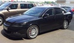 3 949 р. Накладка на передний бампер CT v3 Skoda Octavia A5 рестайлинг универсал (2008-2013) (Неокрашенная)  с доставкой в г. Воронеж. Увеличить фотографию 4