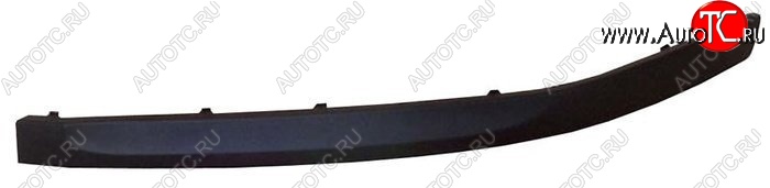 399 р. Левый молдинг на передний бампер (до рестайлинг) SAT  Skoda Octavia  A5 (2004-2008) дорестайлинг лифтбэк, дорестайлинг универсал (Неокрашенный)  с доставкой в г. Воронеж