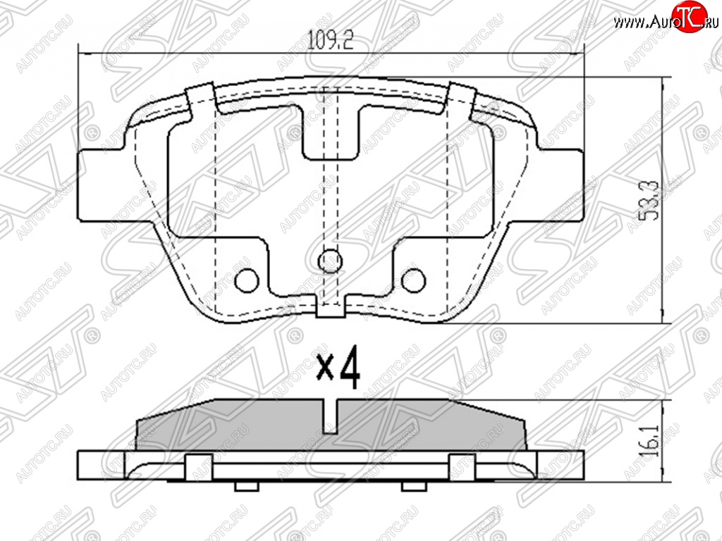 789 р. Колодки тормозные SAT (задние)  Skoda Octavia ( A5,  A7) (2004-2020), Skoda Superb ( B6 (3T),  B6 (3T5),  (B6) 3T) (2008-2015), Skoda Yeti (2009-2013), Volkswagen Caddy  2K (2003-2015), Volkswagen Golf  6 (2008-2014), Volkswagen Touran  1T (2003-2010)  с доставкой в г. Воронеж