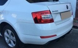 6 199 р. Накладка на задний бампер Rieger Style  Skoda Octavia  A7 (2012-2017) дорестайлинг лифтбэк, дорестайлинг универсал (Неокрашенная)  с доставкой в г. Воронеж. Увеличить фотографию 7