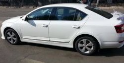 5 999 р. Пороги накладки CT Skoda Octavia A7 дорестайлинг лифтбэк (2012-2017) (Неокрашенные)  с доставкой в г. Воронеж. Увеличить фотографию 4