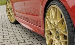 6 999 р. Пороги накладки R-Style Skoda Octavia A7 дорестайлинг лифтбэк (2012-2017) (Неокрашенные)  с доставкой в г. Воронеж. Увеличить фотографию 2