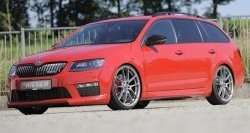 6 999 р. Пороги накладки R-Style Skoda Octavia A7 дорестайлинг лифтбэк (2012-2017) (Неокрашенные)  с доставкой в г. Воронеж. Увеличить фотографию 4