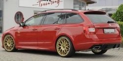 6 999 р. Пороги накладки R-Style Skoda Octavia A7 дорестайлинг лифтбэк (2012-2017) (Неокрашенные)  с доставкой в г. Воронеж. Увеличить фотографию 5