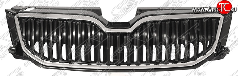 3 799 р. Решётка радиатора SAT  Skoda Octavia  A7 (2012-2017) дорестайлинг лифтбэк, дорестайлинг универсал (Неокрашенная)  с доставкой в г. Воронеж