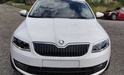 1 199 р. Реснички на фары CT Skoda Octavia A7 дорестайлинг лифтбэк (2012-2017) (Неокрашенные)  с доставкой в г. Воронеж. Увеличить фотографию 2