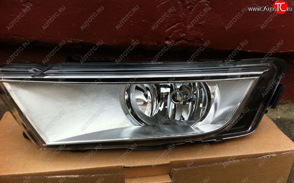 1 749 р. Фара противотуманная хром BRIGHTROAD (левая) Skoda Octavia A7 дорестайлинг универсал (2012-2017)  с доставкой в г. Воронеж