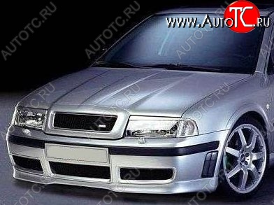 4 899 р. Накладка на передний бампер RS-style Skoda Octavia Tour A4 1U5 универсал дорестайлинг (1996-2000) (Неокрашенная)  с доставкой в г. Воронеж