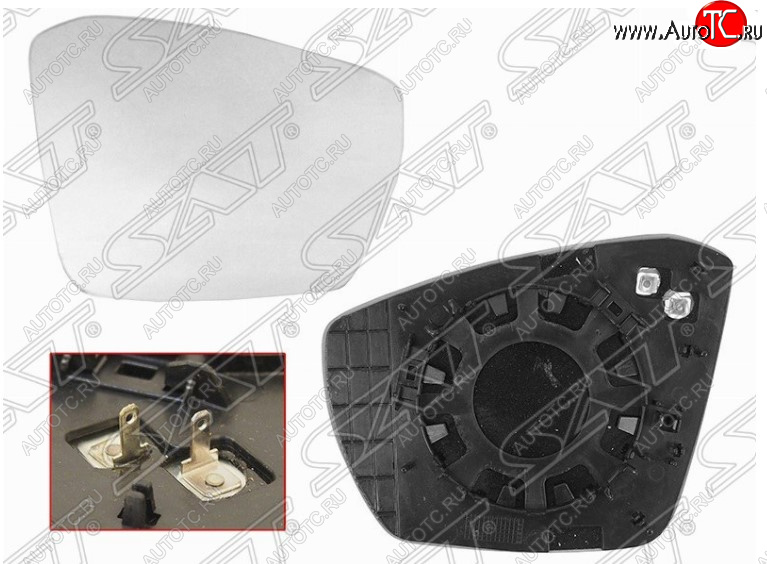 489 р. Правое полотно зеркала SAT (с обогревом) Skoda Octavia A7 дорестайлинг лифтбэк (2012-2017)  с доставкой в г. Воронеж