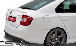 4 999 р. Лип спойлер CSR Style Skoda Rapid NH3 дорестайлинг лифтбэк (2012-2017) (Неокрашенный)  с доставкой в г. Воронеж. Увеличить фотографию 3
