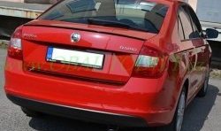 3 499 р. Лип спойлер CT Skoda Rapid NH3 дорестайлинг лифтбэк (2012-2017) (Неокрашенный)  с доставкой в г. Воронеж. Увеличить фотографию 3