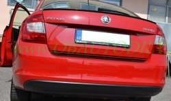 3 499 р. Лип спойлер CT Skoda Rapid NH3 дорестайлинг лифтбэк (2012-2017) (Неокрашенный)  с доставкой в г. Воронеж. Увеличить фотографию 5