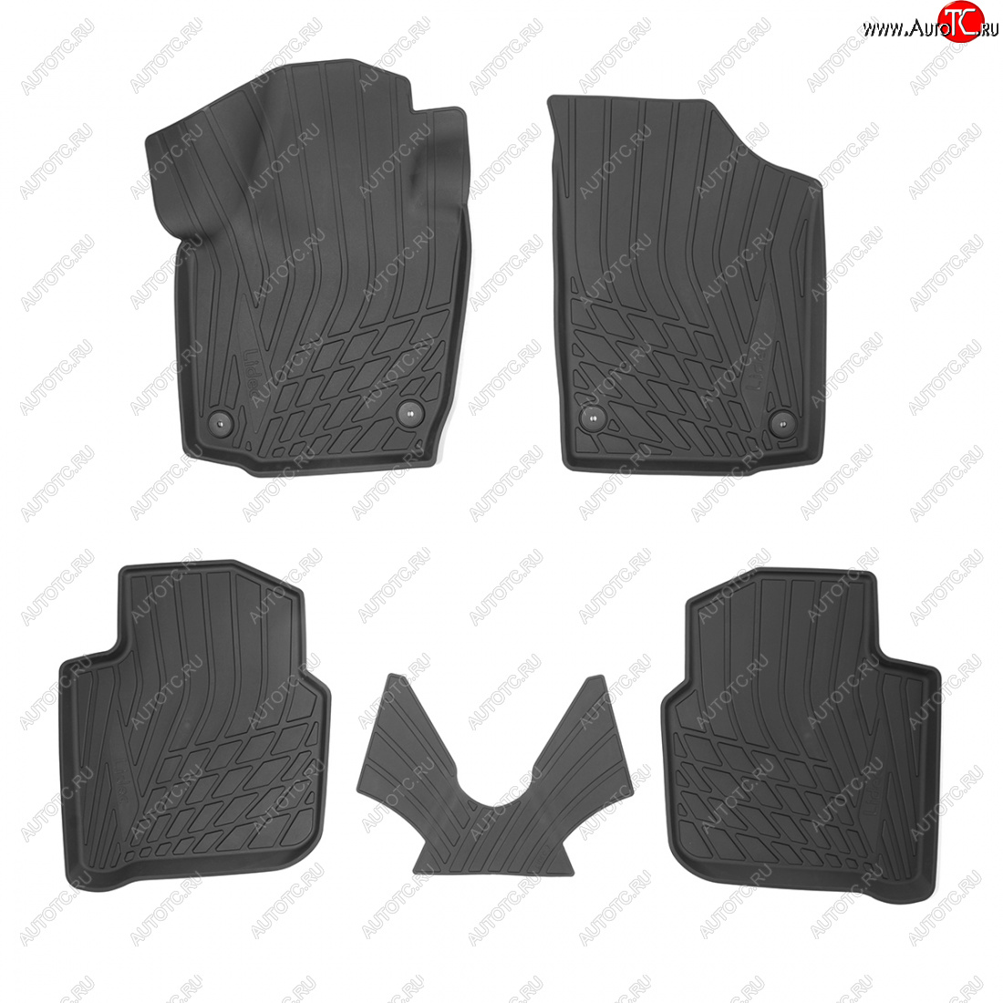 2 369 р. Коврики салона Norplast Unidec Skoda Rapid MK2 (2019-2025) (Черные)  с доставкой в г. Воронеж