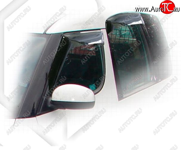 2 079 р. Дефлектора окон CA-Plastiс  Skoda Roomster  5J (2006-2010) дорестайлинг (Classic полупрозрачный)  с доставкой в г. Воронеж