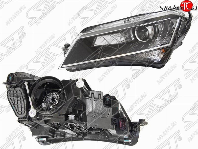 11 699 р. Левая фара SAT  Skoda Superb  B8 (3V) (2015-2019) лифтбэк дорестайлинг  с доставкой в г. Воронеж