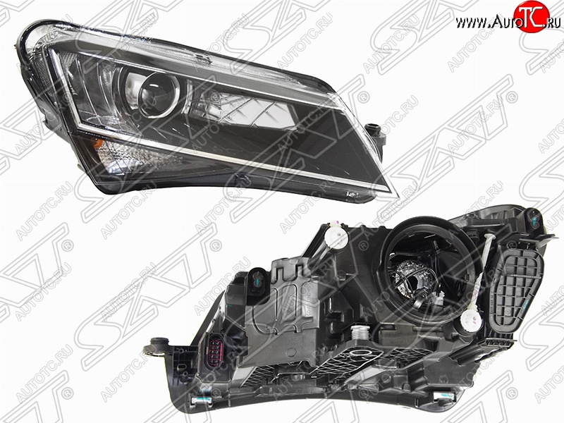 10 499 р. Правая фара SAT Skoda Superb B8 (3V) лифтбэк дорестайлинг (2015-2019)  с доставкой в г. Воронеж