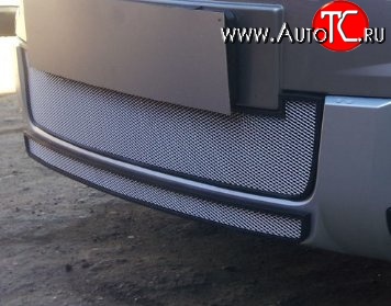 2 149 р. Нижняя сетка на бампер Outdoor Russtal (хром) Skoda Yeti (2013-2018)  с доставкой в г. Воронеж