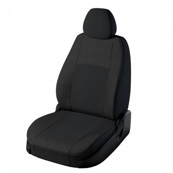 Чехлы для сидений (Active) Lord Autofashion Турин (жаккард) Skoda Yeti (2009-2013) (Чёрный, вставка Эльбрус)