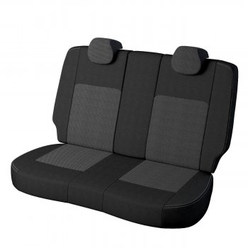 5 399 р. Чехлы для сидений (к-я Active) Lord Autofashion Турин (экокожа, жаккард) Skoda Yeti (2009-2013) (Чёрный, вставка жаккард Тома серый)  с доставкой в г. Воронеж. Увеличить фотографию 2