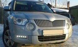 1 249 р. Реснички на фары CT Skoda Yeti (2009-2013) (Неокрашенные)  с доставкой в г. Воронеж. Увеличить фотографию 2