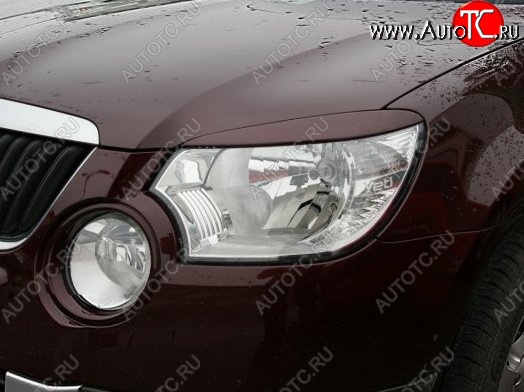 1 249 р. Реснички на фары CT Skoda Yeti (2009-2013) (Неокрашенные)  с доставкой в г. Воронеж