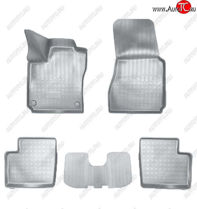 2 059 р. Коврики салонные Noplast (3D)  Smart Fortwo  C451 (2006-2015) 3 дв. (Серые)  с доставкой в г. Воронеж