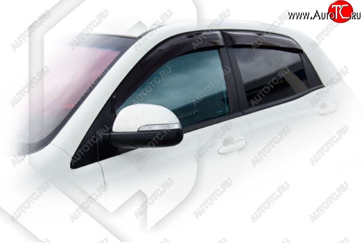 2 159 р. Дефлектор капота CA-Plastiс exclusive SSANGYONG Actyon рестайлинг (2013-2021) (Classic полупрозрачный)  с доставкой в г. Воронеж