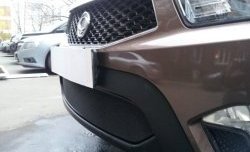 1 469 р. Сетка на бампер Russtal (черная) SSANGYONG Actyon Sport (2012-2025)  с доставкой в г. Воронеж. Увеличить фотографию 2