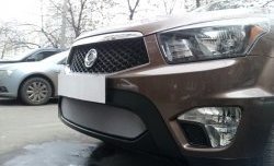 1 539 р. Сетка на бампер Russtal (хром) SSANGYONG Actyon Sport (2012-2025)  с доставкой в г. Воронеж. Увеличить фотографию 3